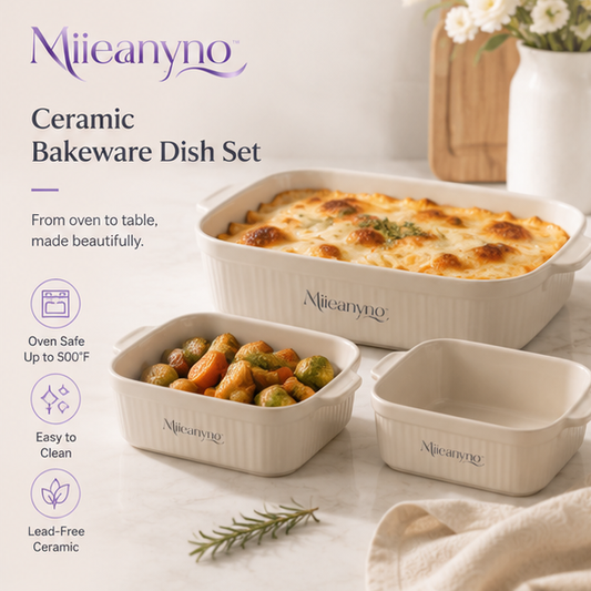 Miieanyno™ Ceramic Bakeware Dish Set